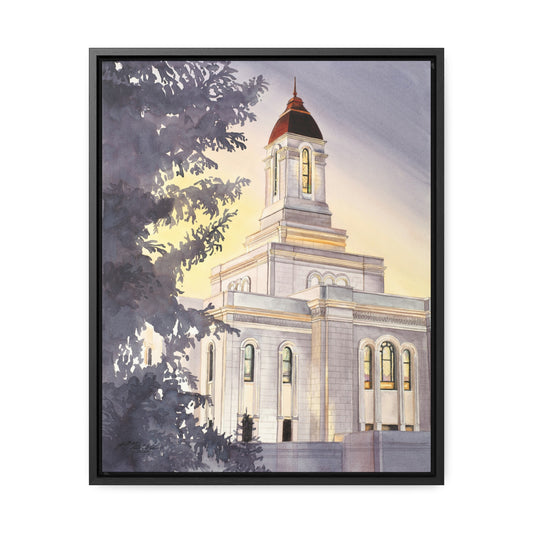 Deseret Peak Temple Gallery Framed Canvas Wraps
